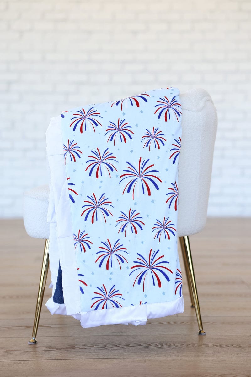 Patriotic Fireworks Blanket