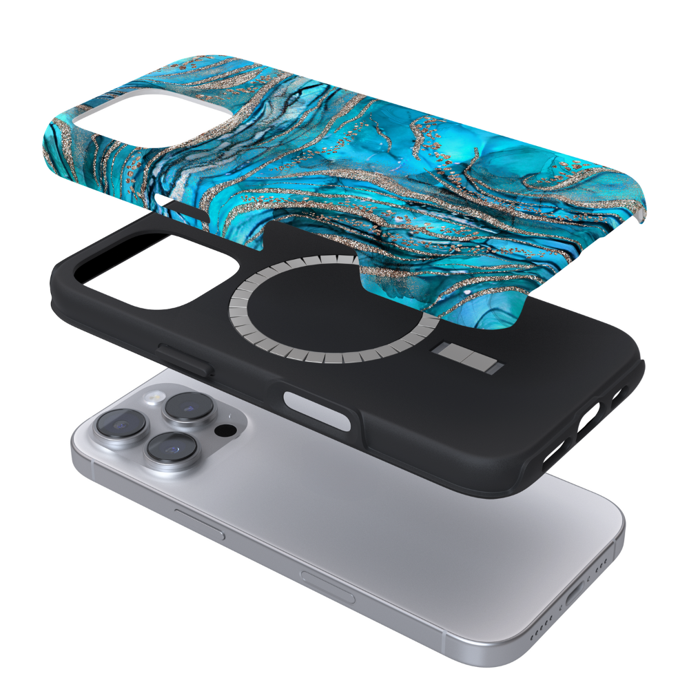 Tough MagSafe® Phone Case - Turquoise Crystal Agate