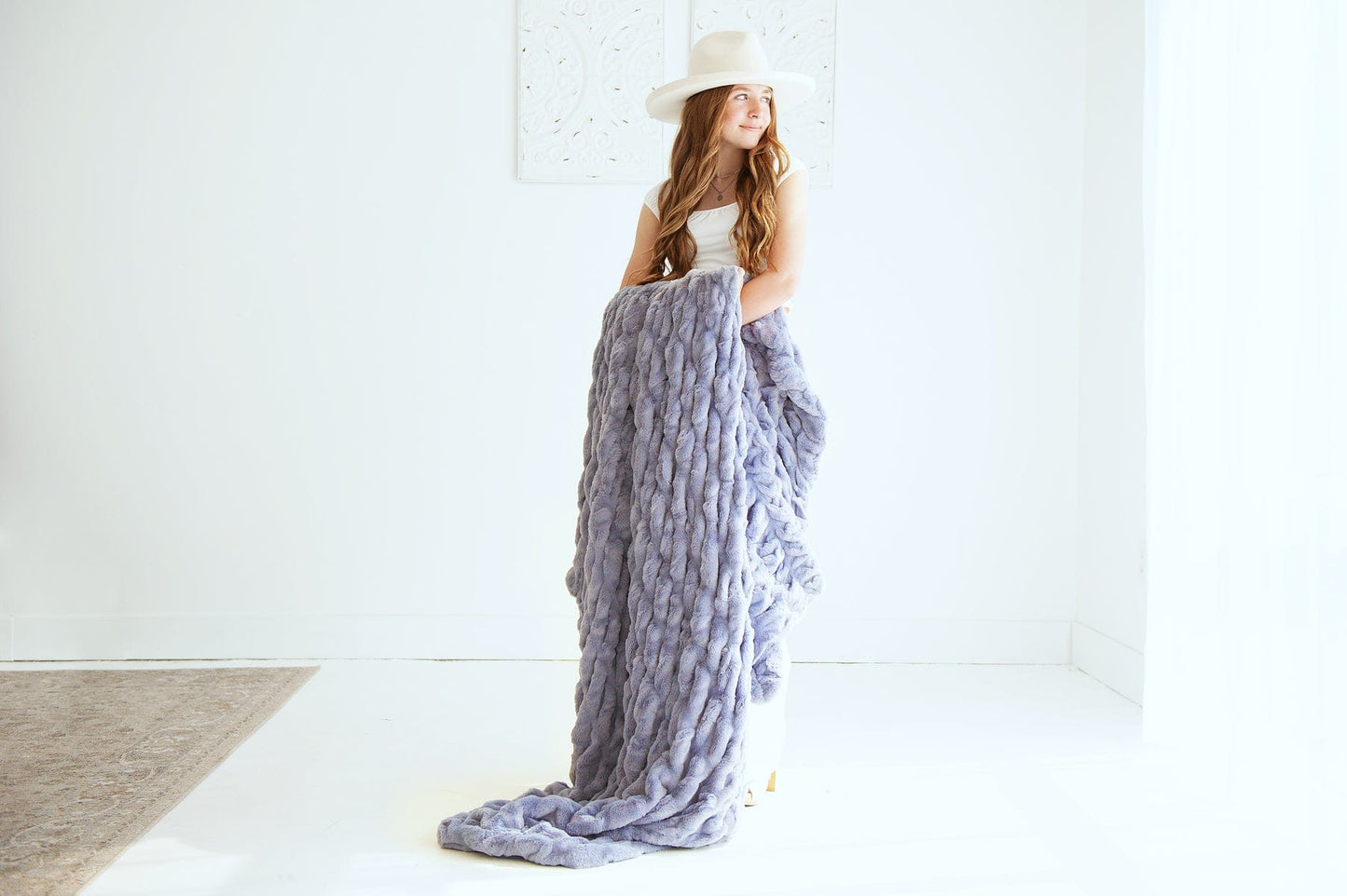 Hugs French Lavender Blanket