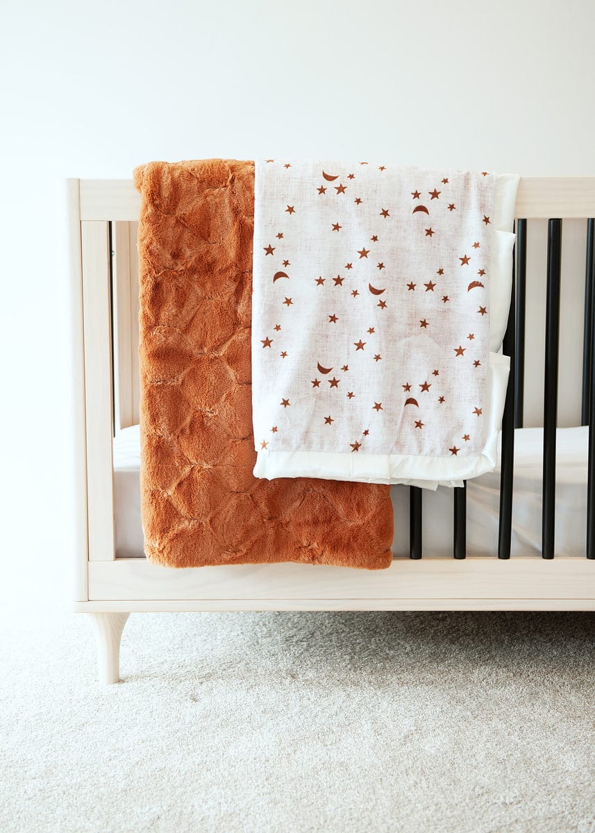 Gold Stars and Moons Blanket
