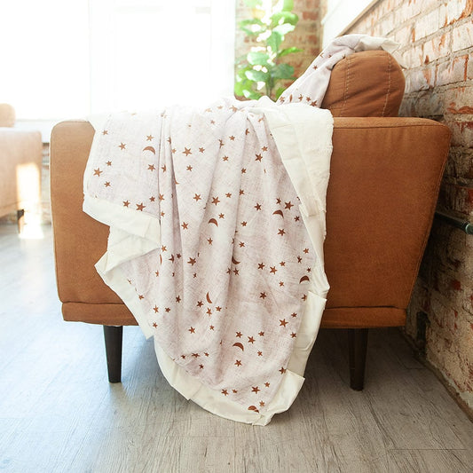 Gold Stars and Moons Blanket