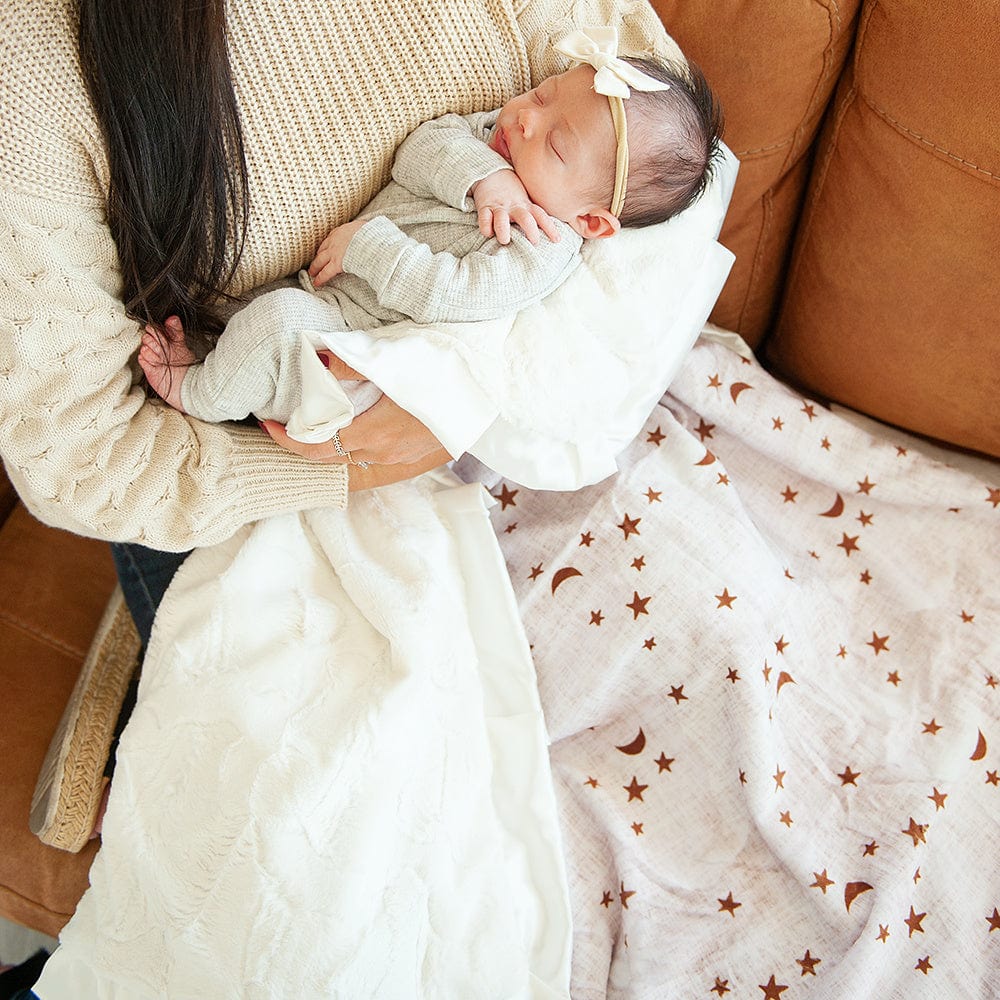 Gold Stars and Moons Blanket
