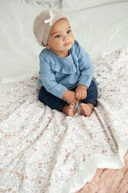 Dainty Floral Blanket