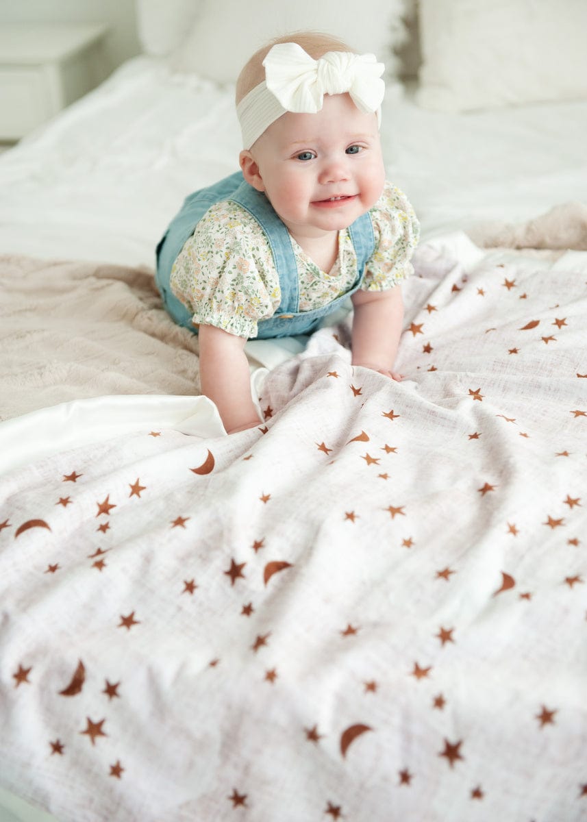 Gold Stars and Moons Blanket