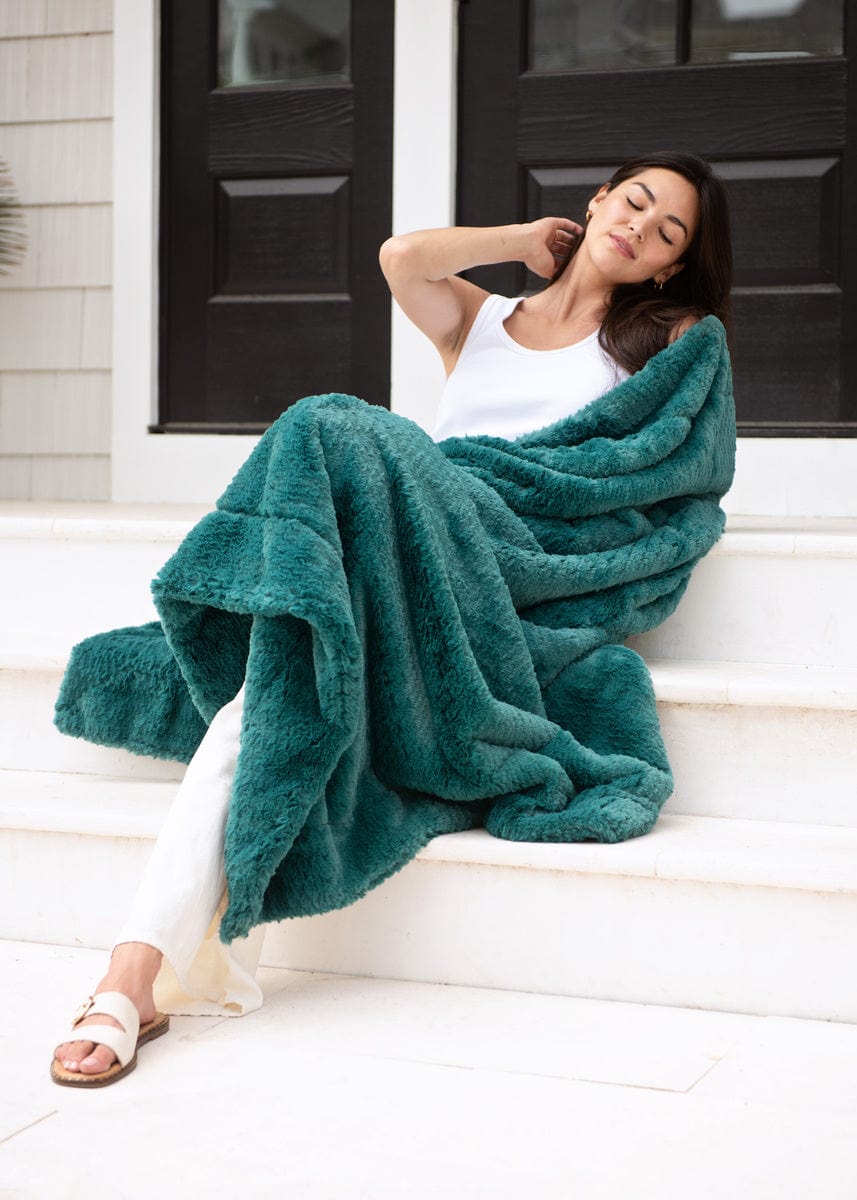Feathers Jade Blanket