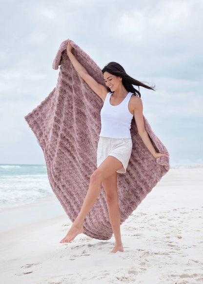 Ultra Sorbet Dusty Orchid Blanket