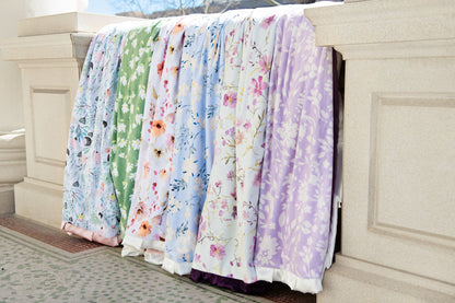 Dusty Plum Wildflower Blanket