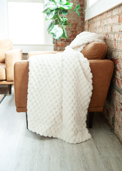 Belgian Waffle Cream Blanket