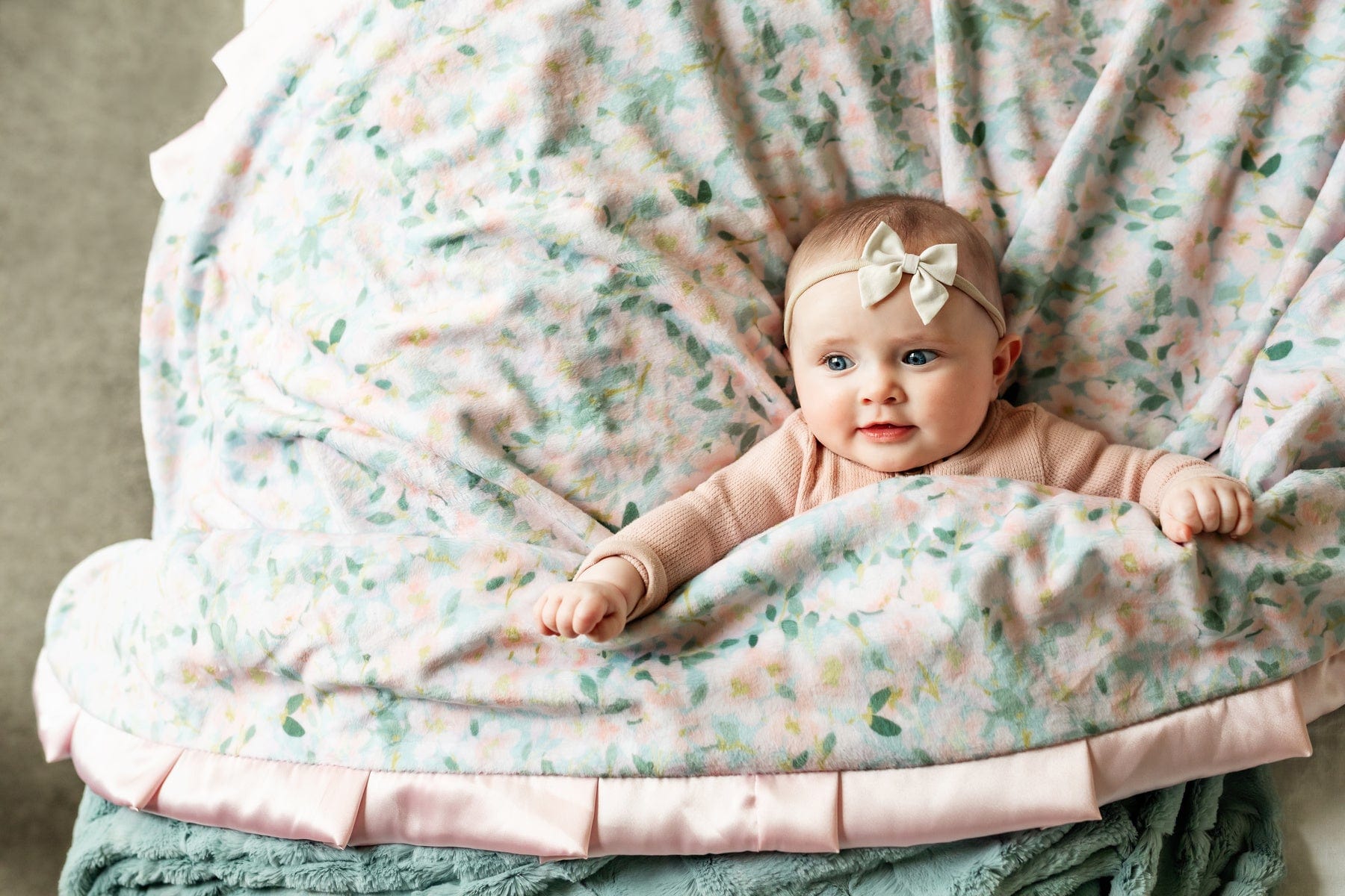 Blushing Blue Blanket