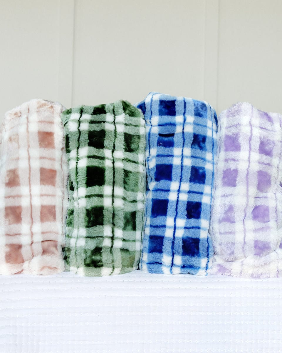 Birthday Plaid Blush Blanket