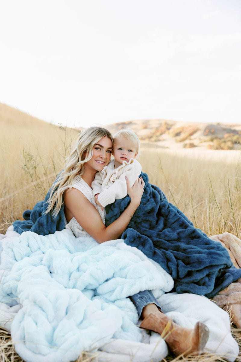 Hugs Midnight Blue Blanket