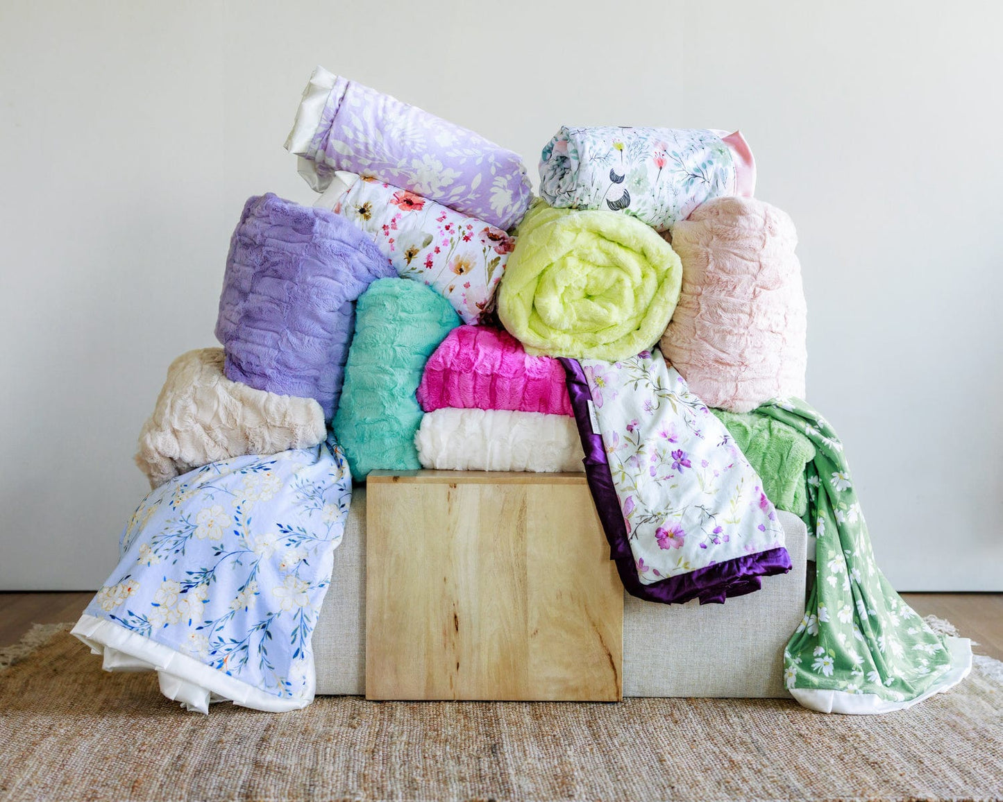 Dusty Plum Wildflower Blanket