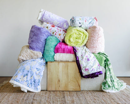 Dusty Plum Wildflower Blanket